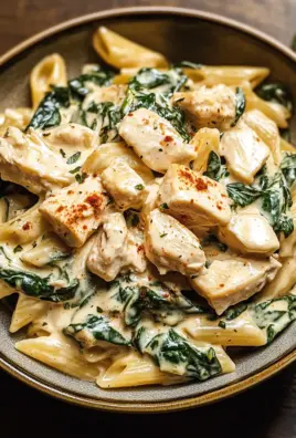 Frischkäse Spinat Hähnchen Pasta 25 Frischkäse Spinat Hähnchen Pasta