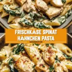 Frischkäse Spinat Hähnchen Pasta 18 Pinterest Hidden Image