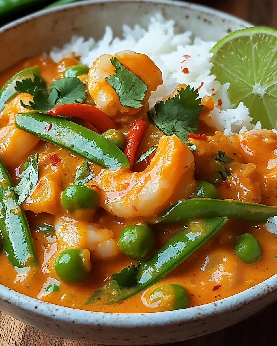 Garnelencurry mit Zuckerschoten 23 Garnelencurry
