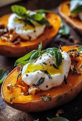 Gefüllte Süßkartoffeln mit Burrata 27 Gefüllte Süßkartoffeln mit Burrata