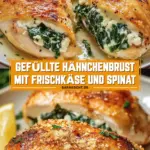 Gefüllte Hähnchenbrust mit Frischkäse und Spinat 18 Pinterest Hidden Image