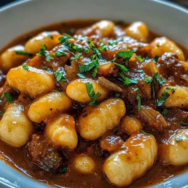 Gnocchi-Gulasch