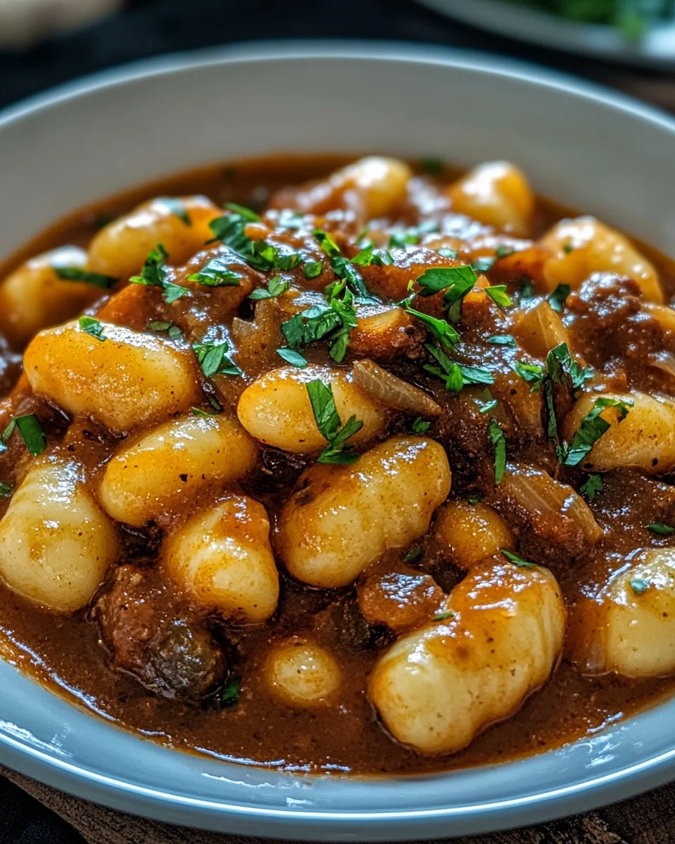 Gnocchi-Gulasch