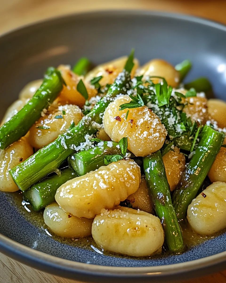 Gnocchi mit grünem Spargel 19 Gnocchi