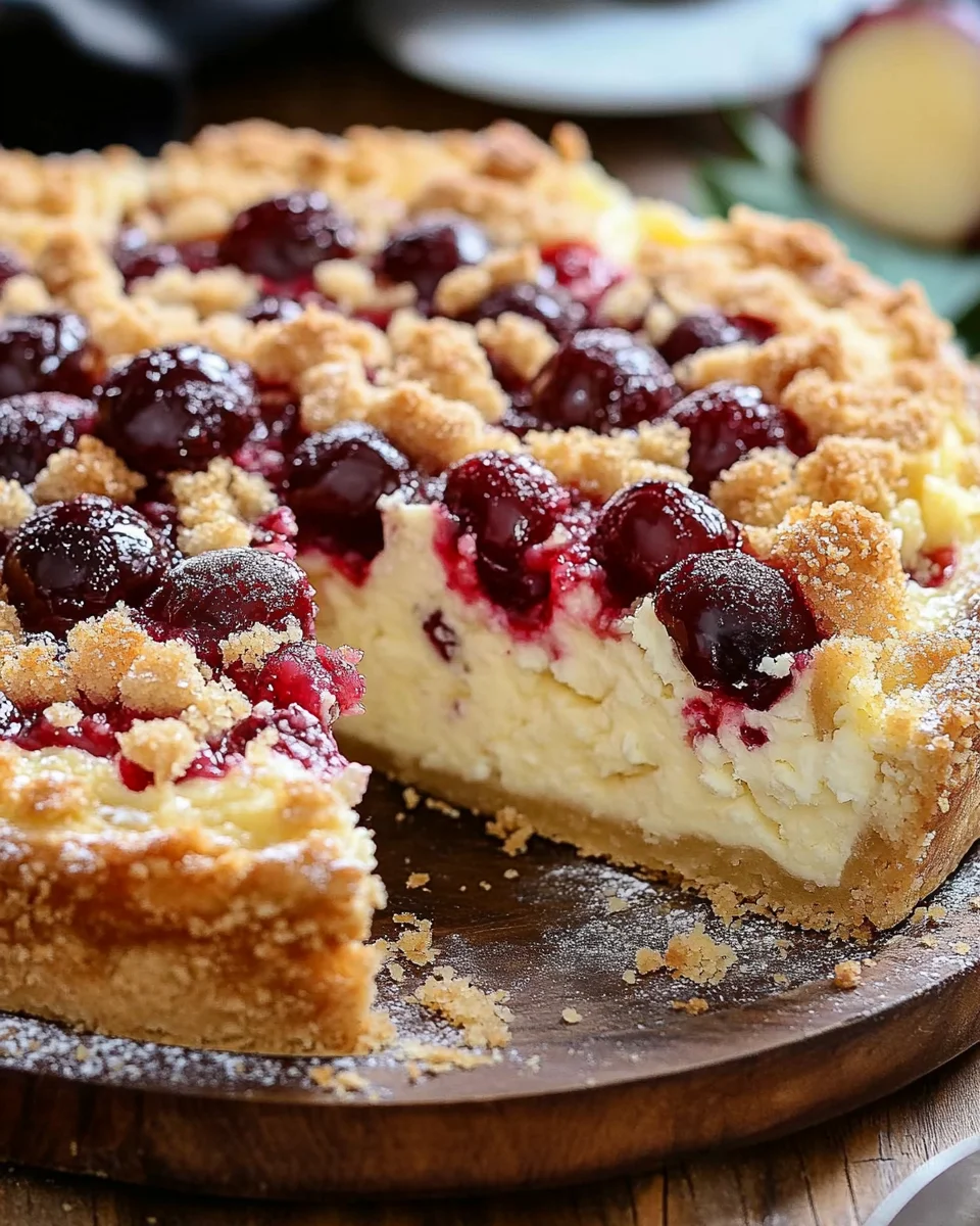 Käsekuchen mit Kirschen 20 Käsekuchen