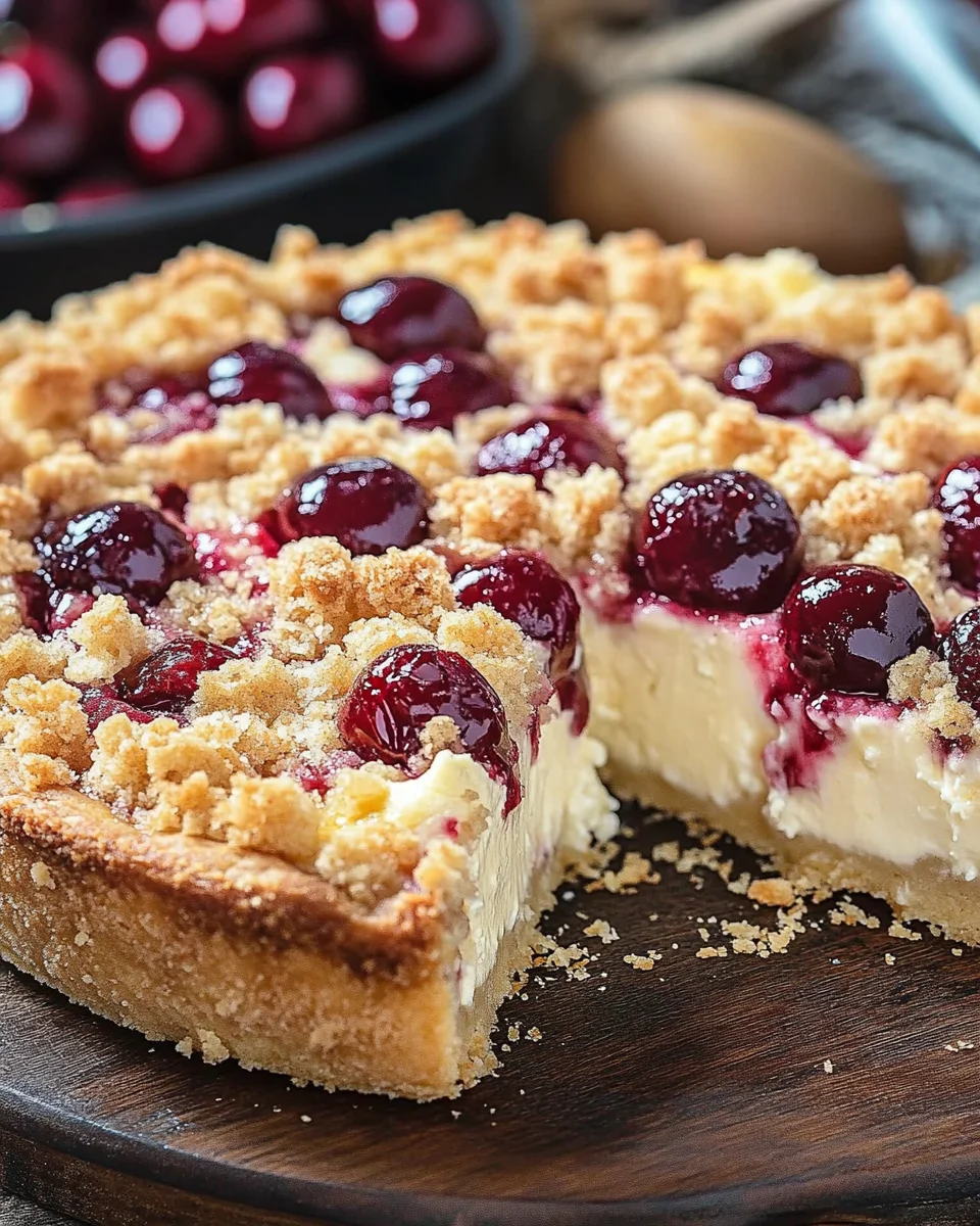 Käsekuchen mit Kirschen 22 Käsekuchen mit Kirschen