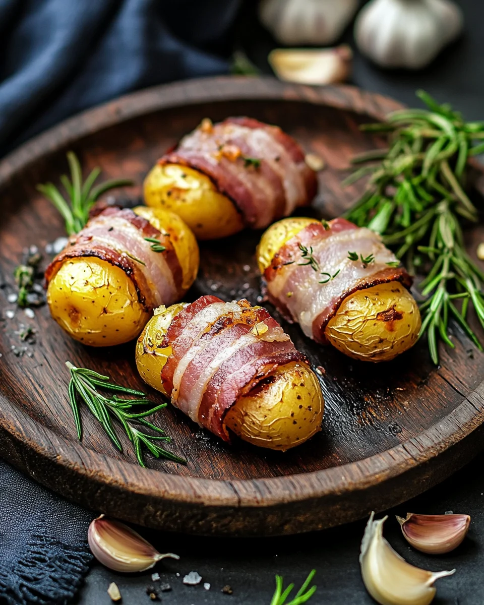 Kartoffeln im Speckmantel