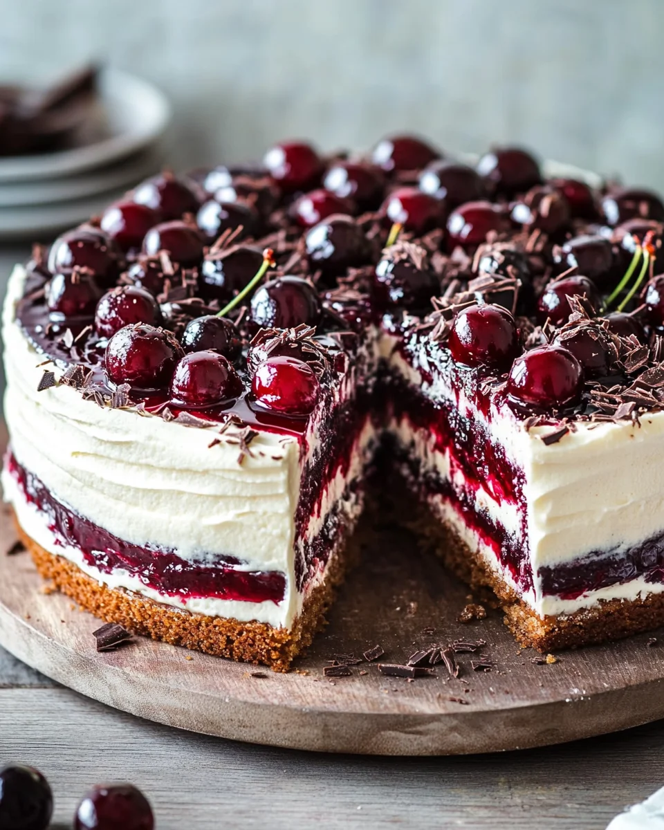 Kirschtorte mit Stracciatellacreme 21 Kirschtorte