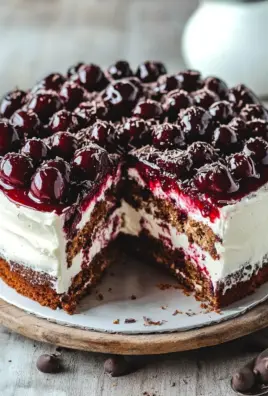 Kirschtorte mit Stracciatellacreme 21 Kirschtorte mit Stracciatellacreme