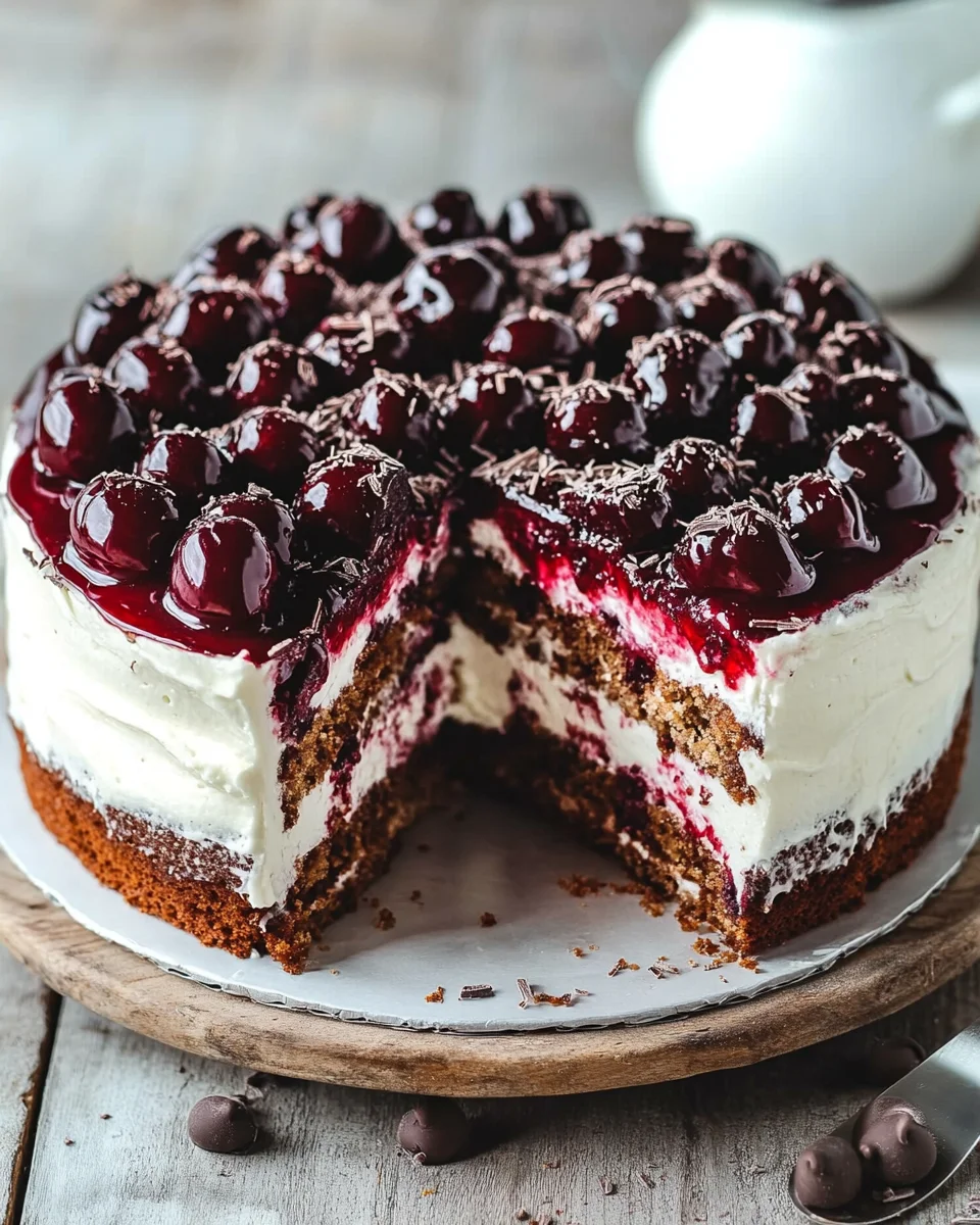 Kirschtorte mit Stracciatellacreme 23 Kirschtorte mit Stracciatellacreme