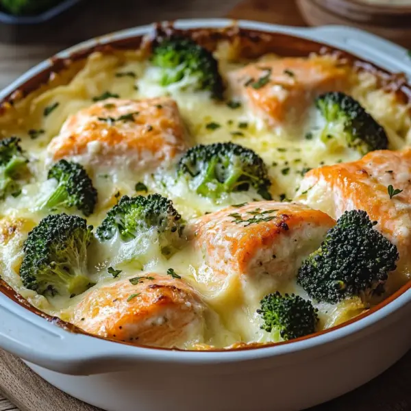 Lachs-Brokkoli-Gratin