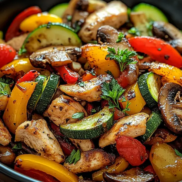 Low-Carb Gemüsepfanne mit Geflügel
