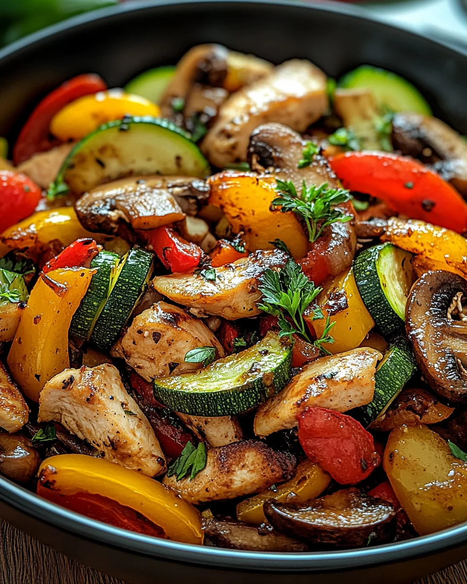 Low-Carb Gemüsepfanne mit Geflügel 27 Low-Carb Gemüsepfanne mit Geflügel