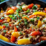Low Carb Paprikapfanne mit Hackfleisch