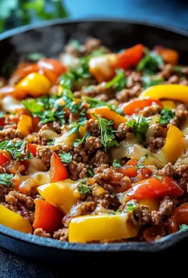 Low Carb Paprikapfanne mit Hackfleisch