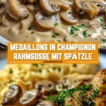 Medaillons in Champignon Rahmsoße mit Spätzle 25 Pinterest Hidden Image
