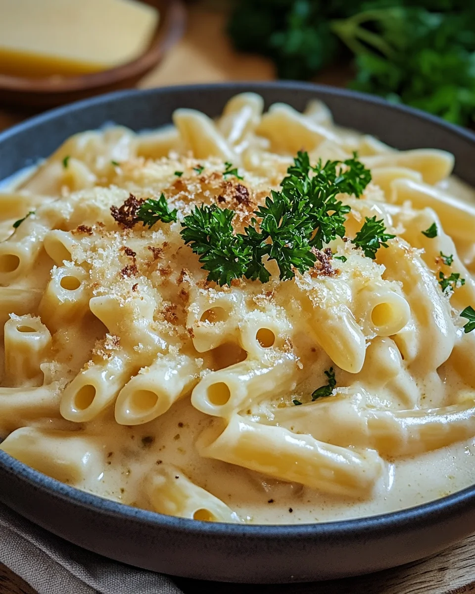 Nudeln in Käse Sahne Soße 25 Nudeln