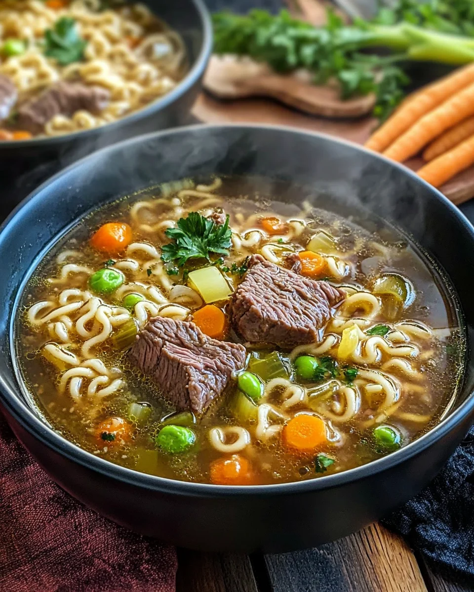 Nudelsuppe mit Rindfleisch 20 Nudelsuppe
