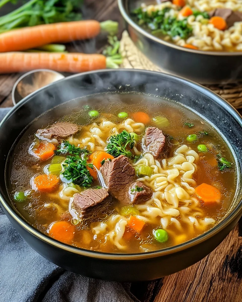 Nudelsuppe mit Rindfleisch 22 Nudelsuppe mit Rindfleisch