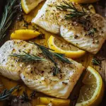 Ofenfisch mit Kr&auml;utern und Zitronen