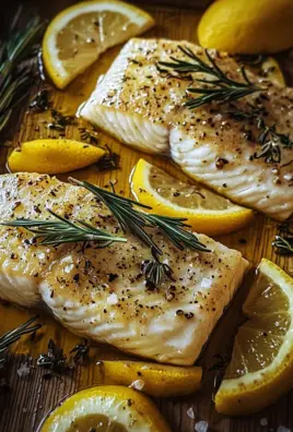 Ofenfisch mit Kräutern und Zitronen