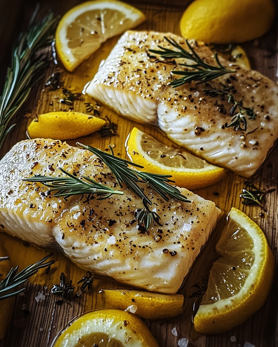 Ofenfisch mit Kr&auml;utern und Zitronen