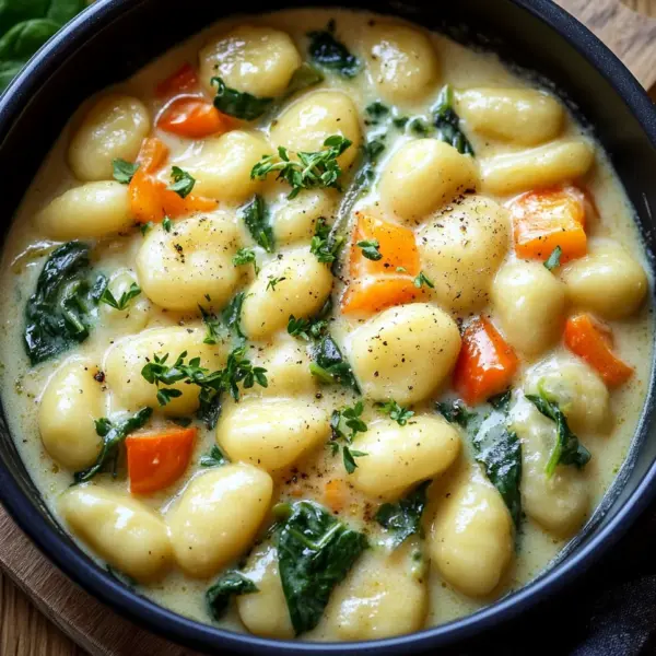 One Pot Gnocchi mit Rahmgemüse