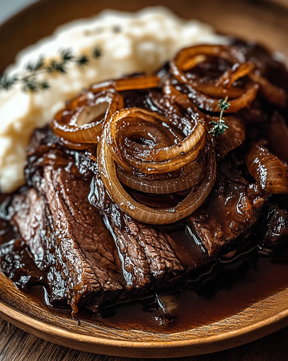 Rinderbrust in Balsamico-Zwiebelsoße 23 Rinderbrust