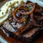 Rinderbrust in Balsamico-Zwiebelso&szlig;e