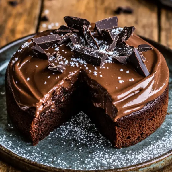 Saftiger, kleiner Schokoladenkuchen