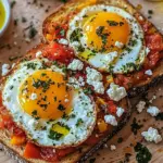 Shakshouka-Toast mit Feta-Spiegeleiern
