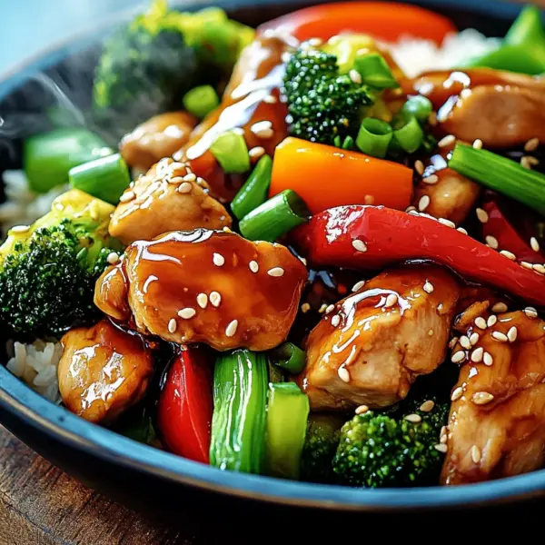 Teriyaki-Hähnchen mit Gemüse
