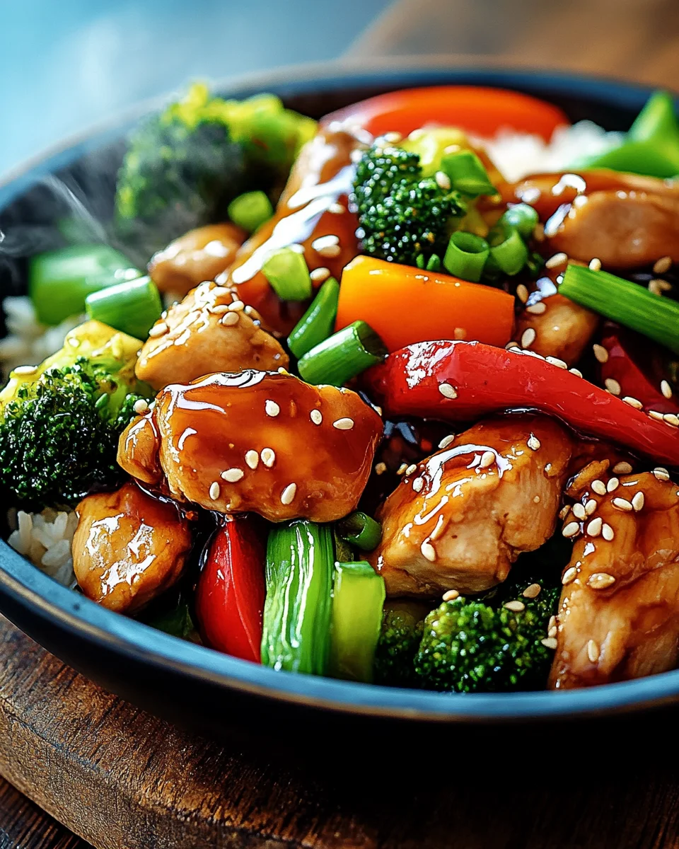 Teriyaki-Hähnchen mit Gemüse 22 Teriyaki-Hähnchen mit Gemüse