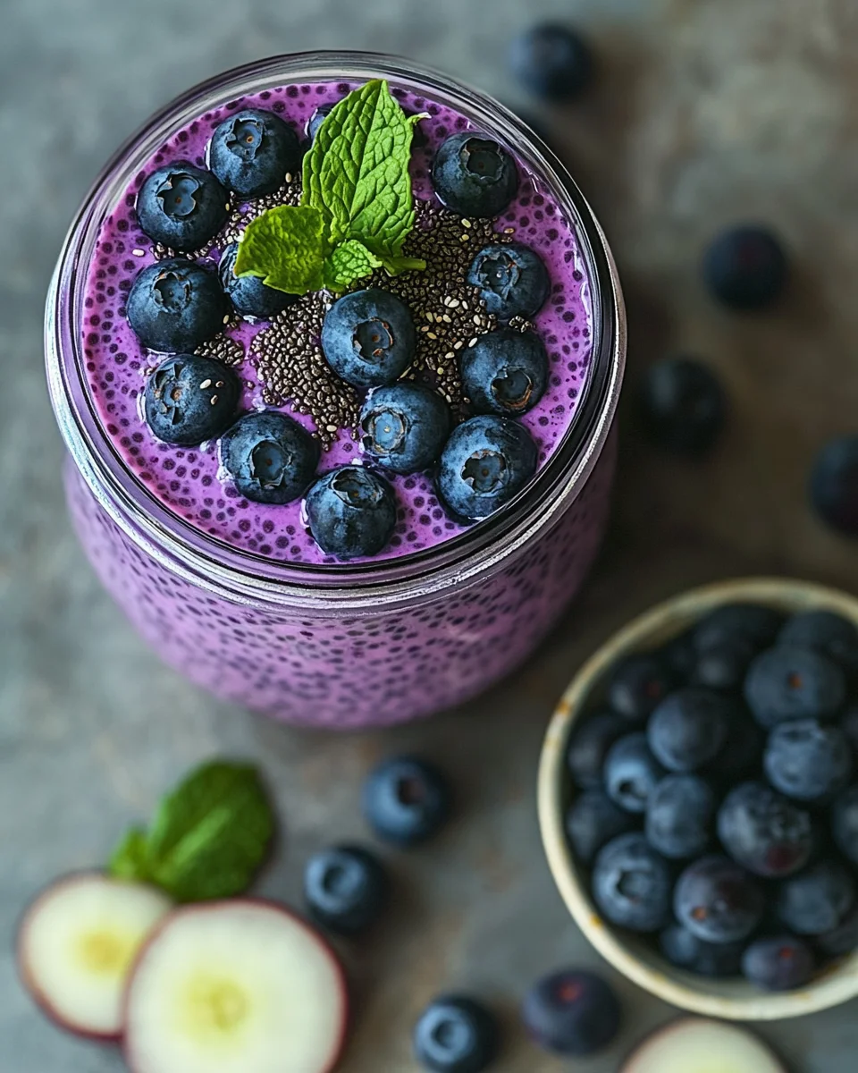 Veganer Blaubeer-Chia-Pudding 15 Veganer