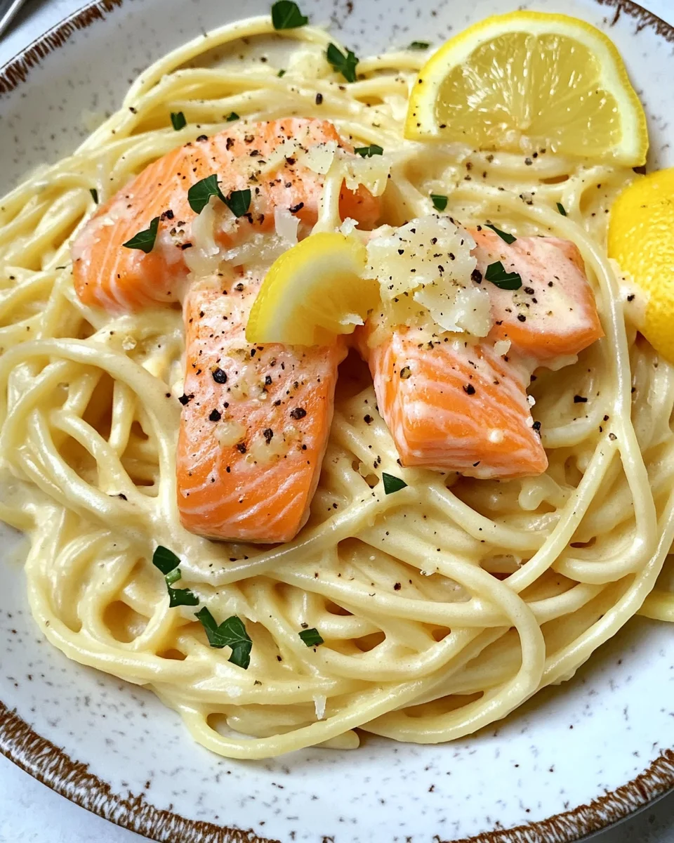 Zitronen Lachs Pasta 17 Zitronen