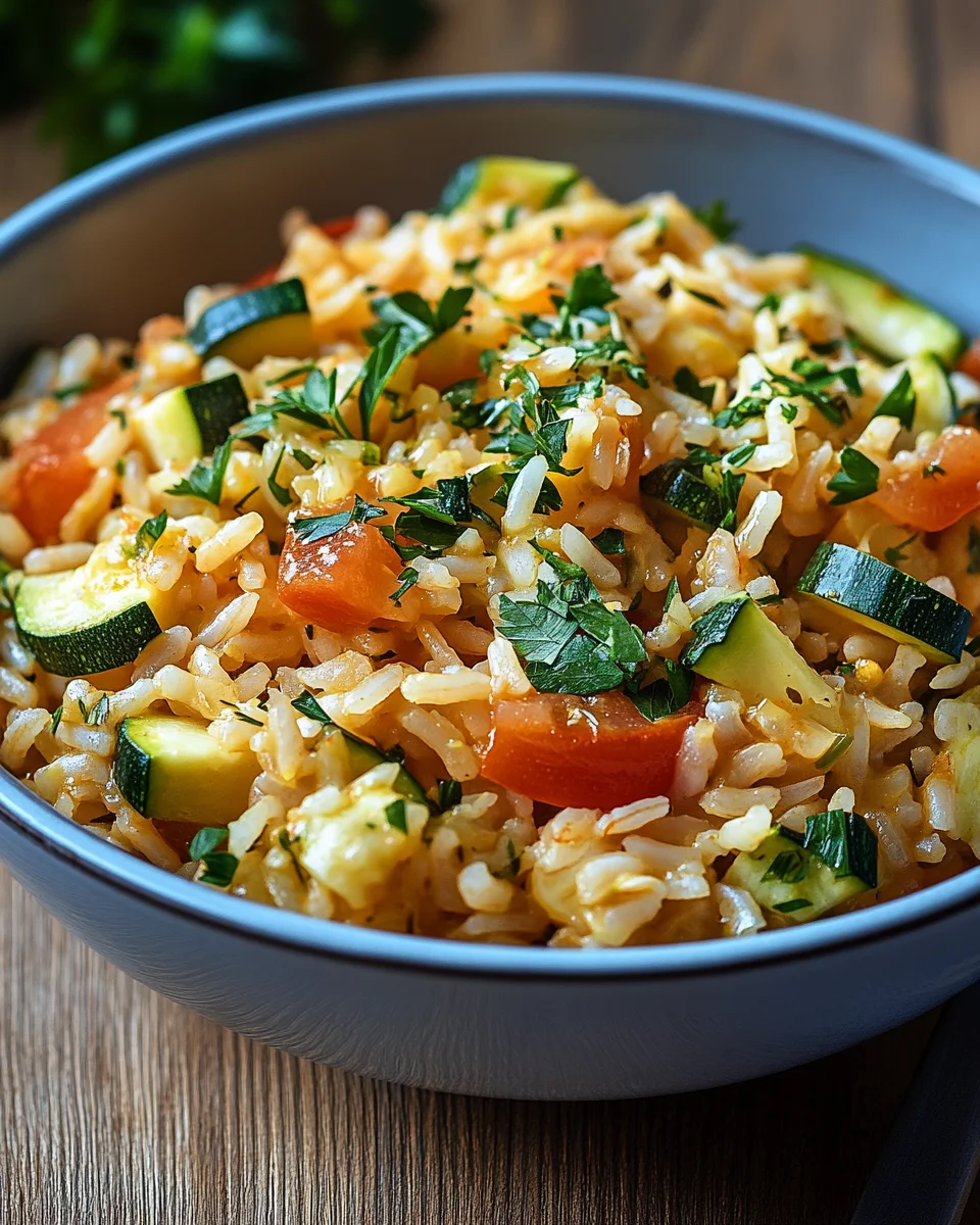 Zucchini-Tomaten-Reis