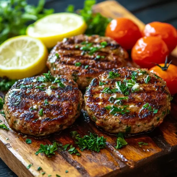 Bifteki – Griechische Frikadellen gefüllt mit Schafskäse