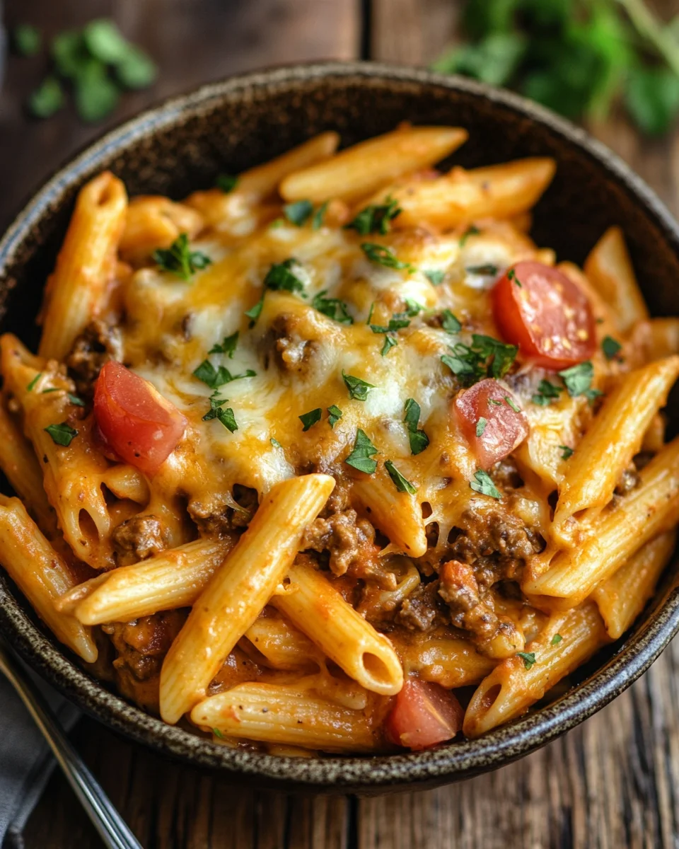 Cheeseburger-Pasta