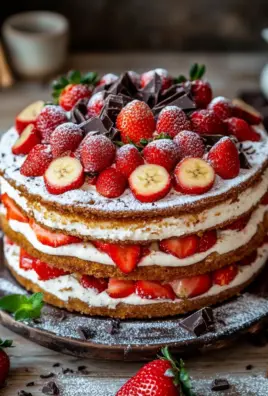 Erdbeer-Stracciatella-Bananen-Torte 24 Erdbeer-Stracciatella-Bananen-Torte