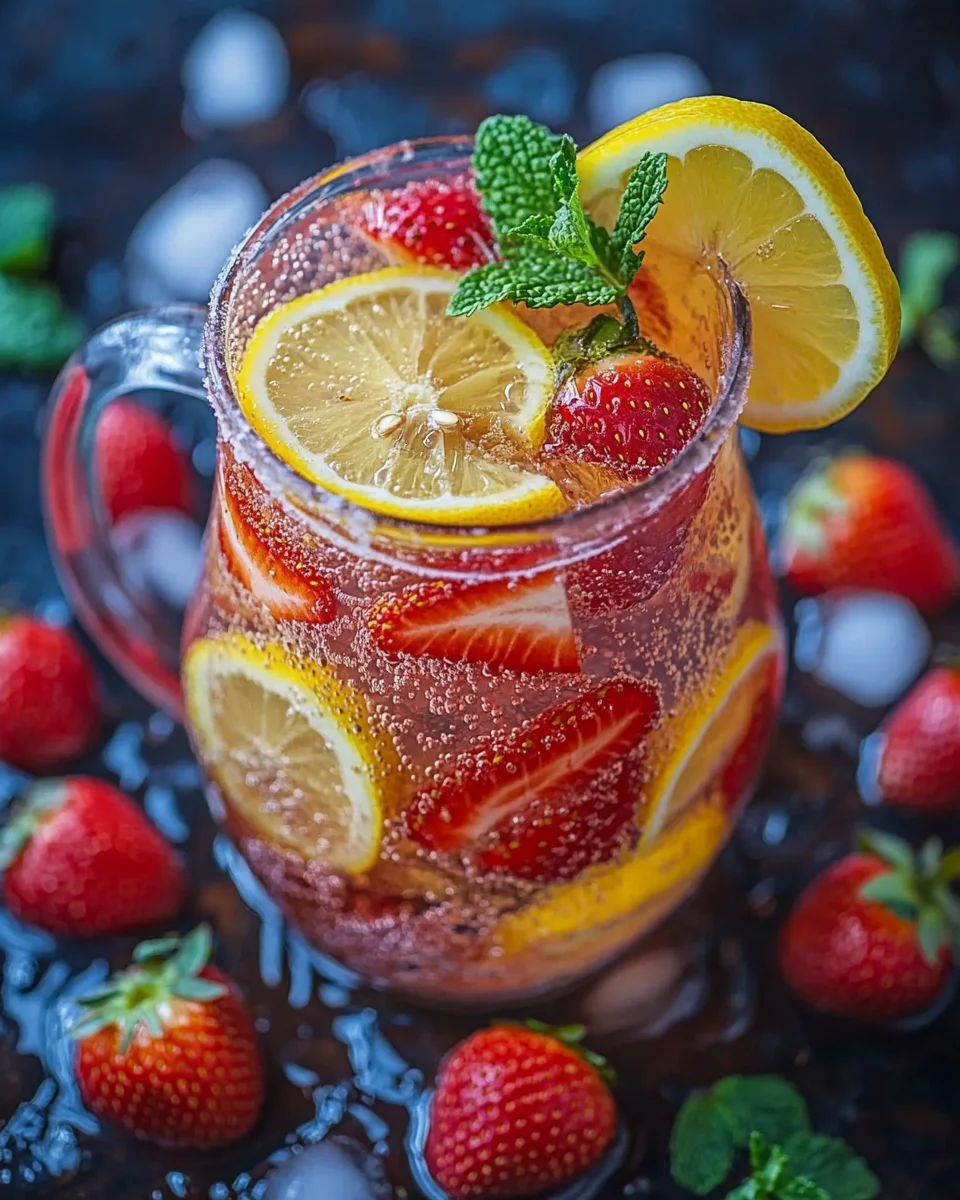 Erdbeer-Zitronen-Limonade selber machen ohne Zucker