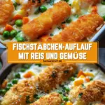 Fischstäbchen-Auflauf mit Reis und Gemüse 22 Pinterest Hidden Image