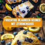 Fruchtige Blaubeer-Scones mit Zitronenguss 25 Pinterest Hidden Image