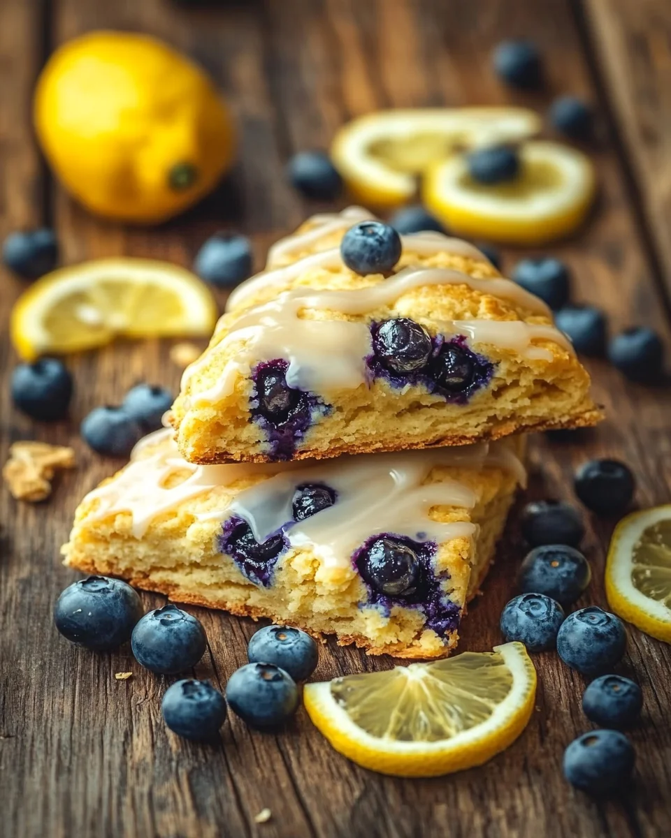 Fruchtige Blaubeer-Scones mit Zitronenguss 26 Fruchtige