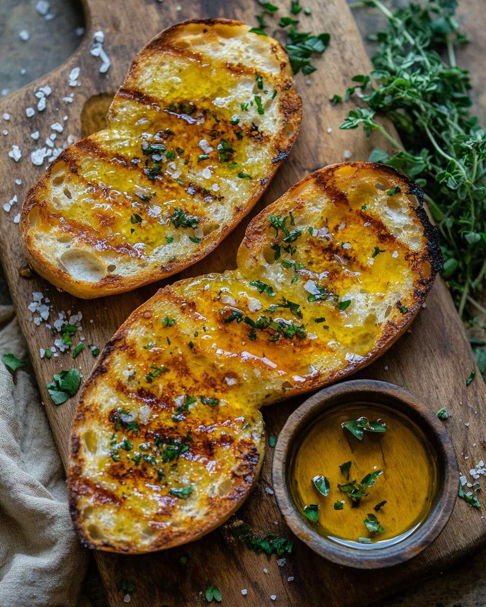 Grillbrot mit Olivenöl und Meersalz 17 Grillbrot