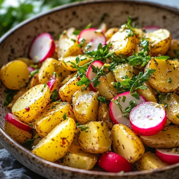 Kartoffelsalat mit Radieschen