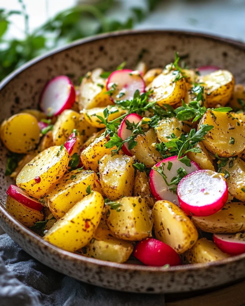Kartoffelsalat mit Radieschen