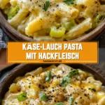 Käse-Lauch Pasta mit Hackfleisch 22 Pinterest Hidden Image