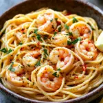 Knoblauch-Butter-Shrimp Pasta