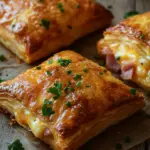 Knusprige Bl&auml;tterteig-Schinken-K&auml;se