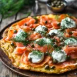 Knusprige Kartoffelgalette mit R&auml;ucherlachs und Cr&egrave;me Fra&icirc;che